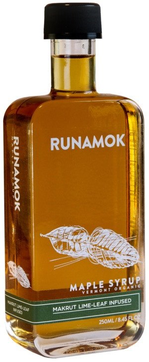 Makrut Lime-Leaf Infused Maple Syrup